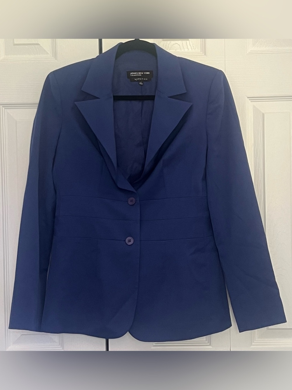 Women's Jones New York Collection Stretch Blue Blazer